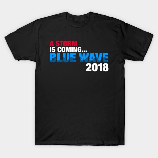 2018 Election Democrat Blue Wave T-Shirt by fishbiscuit